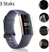 3x Screen Protector Geschikt Voor Fitbit Charge 3 - Screen Protective Set