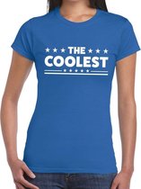 The Coolest tekst t-shirt blauw dames XL