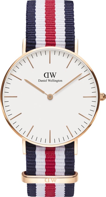 Daniel Wellington Classic Southampton - Horloge - 36 mm - Blauw/Roze/Wit