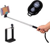 Selfie stick wireless bluetooth - roze