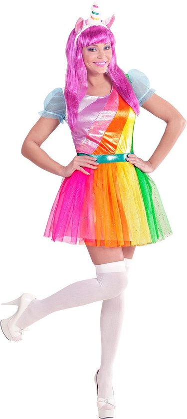 Miss rainbow eenhoorn kostuum voor vrouwen - Volwassenen kostuums