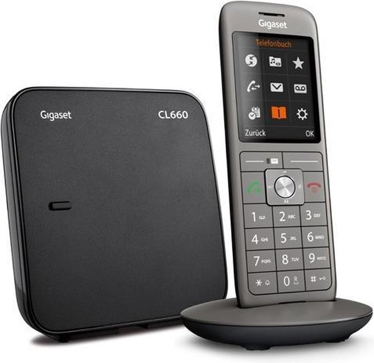 Gigaset CL660: Telefono Cordless Base + Zaffiro Con Batterie E Alimentatore