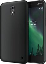 DrPhone Nokia 2 siliconen hoesje - TPU case - Ultra dun flexibele hoes   Zwart  Deze zwarte Nokia 2 tpu siliconen hoesje