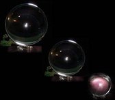 Cristaux - Boule en verre 12 cm avec support