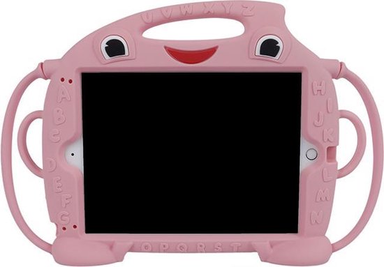 Ladder cafetaria eindeloos Siliconen Tablet Hoes Kinderen met Handvaten voor iPad Air 9.7 Inch – Roze  | bol.com