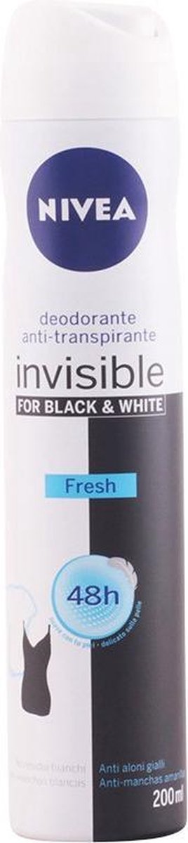 Goedkoopste Nivea BLACK & WHITE INVISIBLE FRESH - deodorant - spray 200 ml