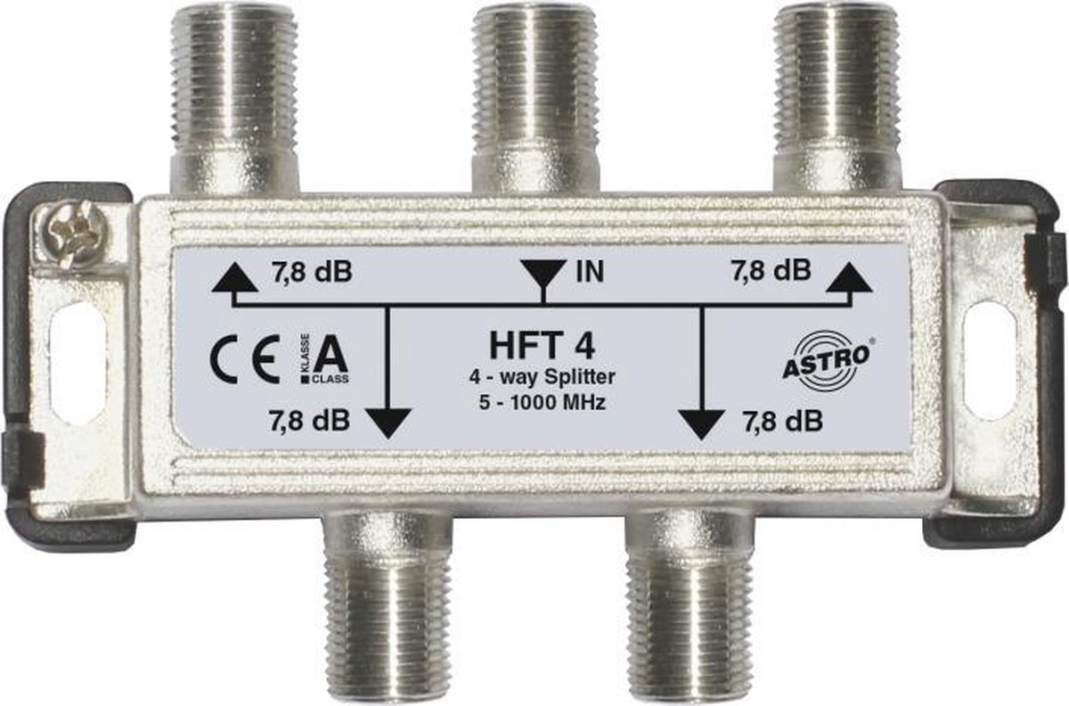 Astro HFT 4 Cable splitter combiner - 4 uitgangen - 5-1006MHz
