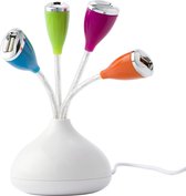 Trendy 4 Poort USB 2.0 Hub / Switch / Splitter / Verdeler - Geschikt Voor Windows PC Laptop & Apple Mac