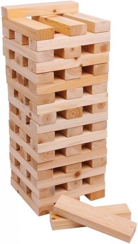 Stapeltoren XXL - hout - 60 delig