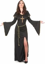 LUCIDA - Zwart sexy nonnen kostuum voor vrouwen - S