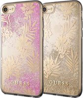 Guess Palm Spring Glitter Case - roze - voor iPhone 7/8
