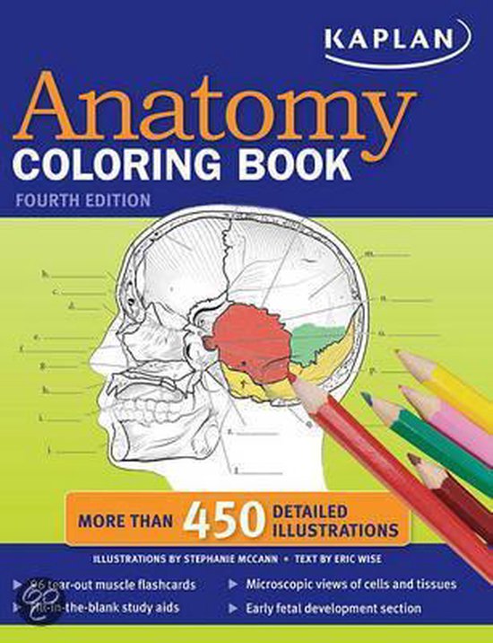 Kaplan Anatomy Coloring Book, Stephanie Mccann 9781419550409 Boeken