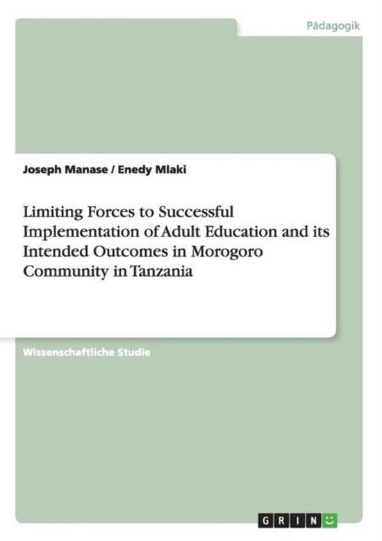 Limiting Forces to Successful Implementation of Adult Educat ... - cover