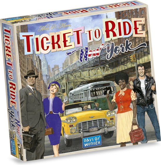 Gezelschapsspel: Ticket to Ride New York - Bordspel, uitgegeven door Days of Wonder