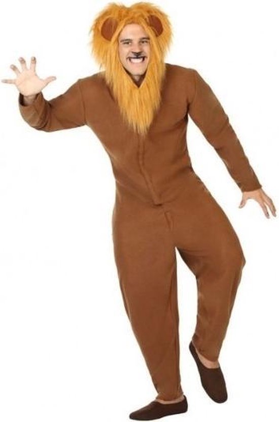Vaag te rechtvaardigen Openlijk Dierenpak verkleed kostuum bruine leeuw voor volwassenen XL | bol.com