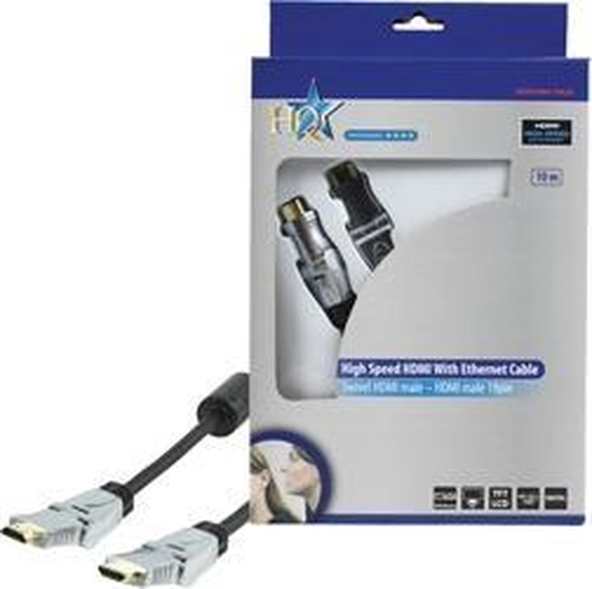 HQ HDMI/HDMI, m/m, 10m