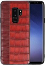 Croco Hard Case voor Samsung Galaxy S9 Plus Rood