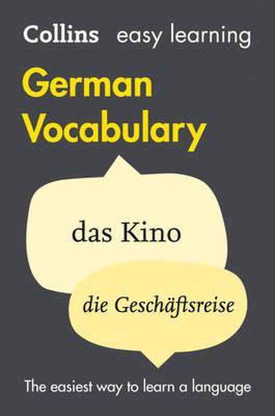 Easy Learning German Vocabulary 9780007483921 Collins Dictionaries Boeken