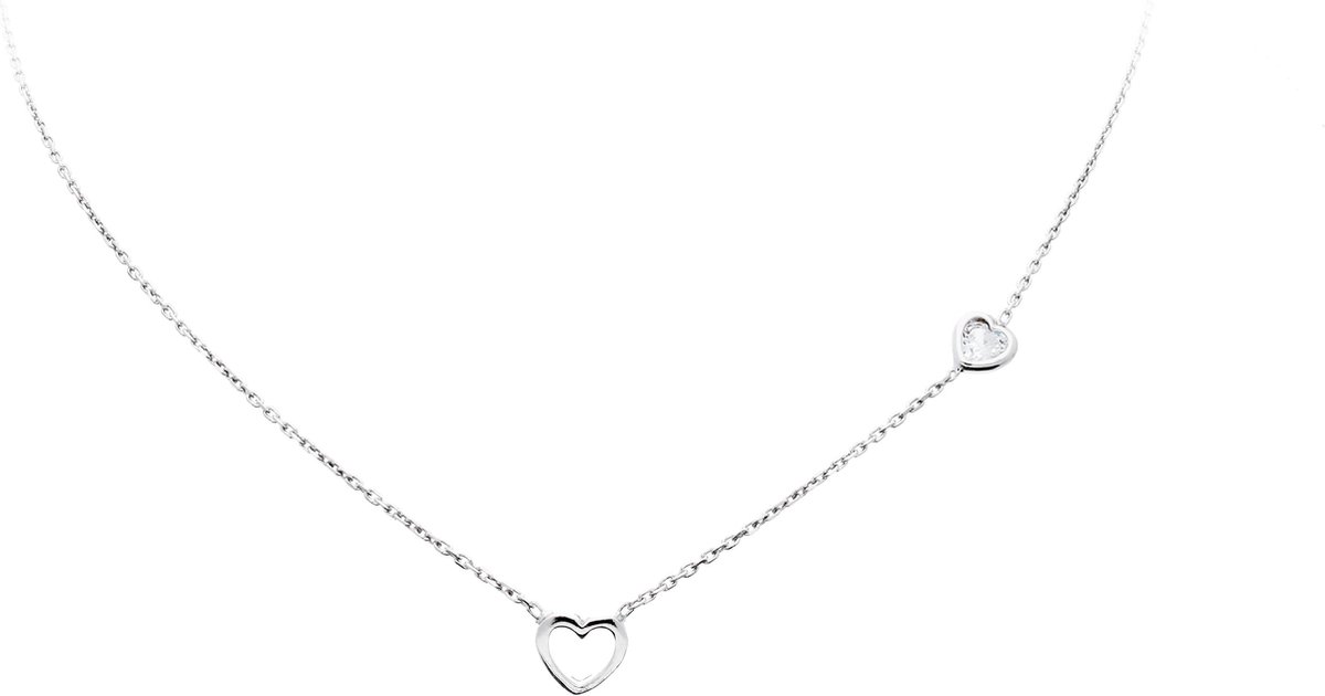 Lilly 102.4528.40 Ketting Zilver 40cm CZ