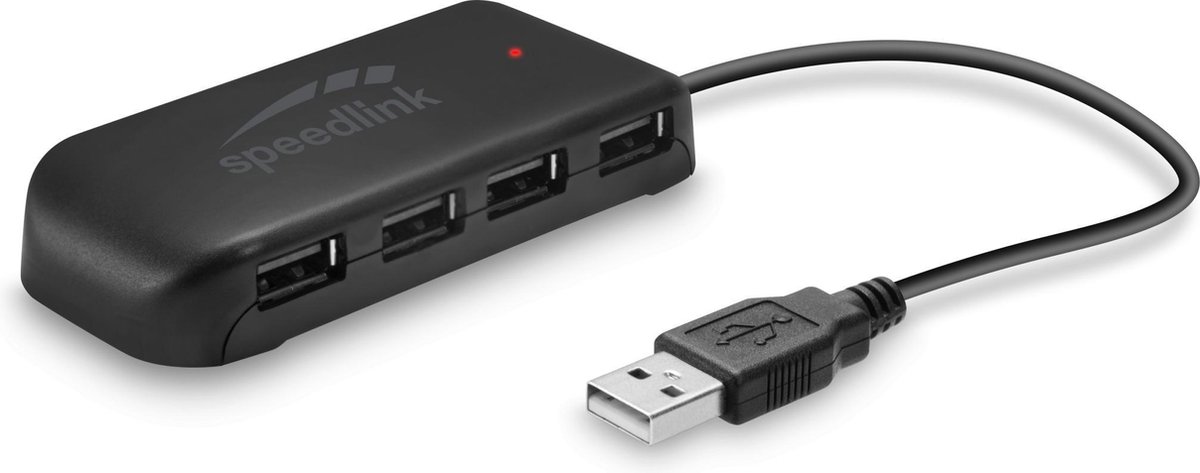 Speedlink SNAPPY EVO USB Hub - Active 7-Port - USB 2.0 - Zwart