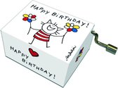 Fridolin Muziekdoosje: '' happy birthday'' kat