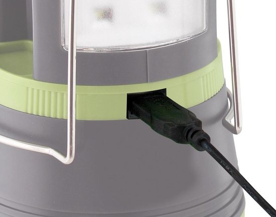 Eurotrail Campinglamp Multi Light Oplaadbaar - 500L - Antraciet/Groen van Eurotrail — afbeelding 5