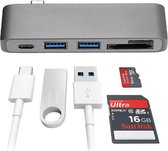 USB Type C 5-in-1 Hub Grijs Connection