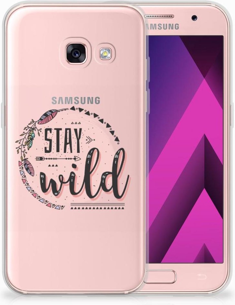 Samsung Galaxy A3 2017 Telefoonhoesje met Naam Boho Stay Wild