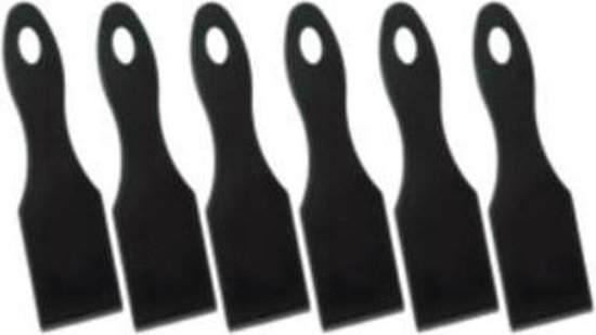 Metaltex - Set van 6 Zwarte Nylon Raclet Spatels bol.com