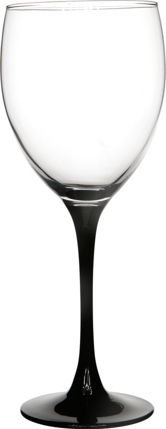 Luminarc Domino Wijnglas - Zwart - 36 cl - Set-4 | bol