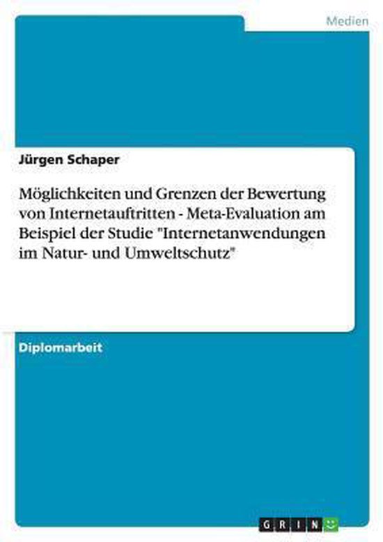 Foto: M glichkeiten und grenzen der bewertung von internetauftritten meta evaluation am beispiel der studie internetanwendungen im natur und umweltschutz 