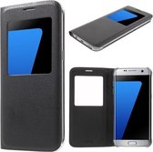 Smart Sview Case Flip cover hoesje Samsung Galaxy S7 Edge zwart