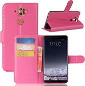 Book Case - Geschikt voor Nokia 8 Sirocco Hoesje - Roze