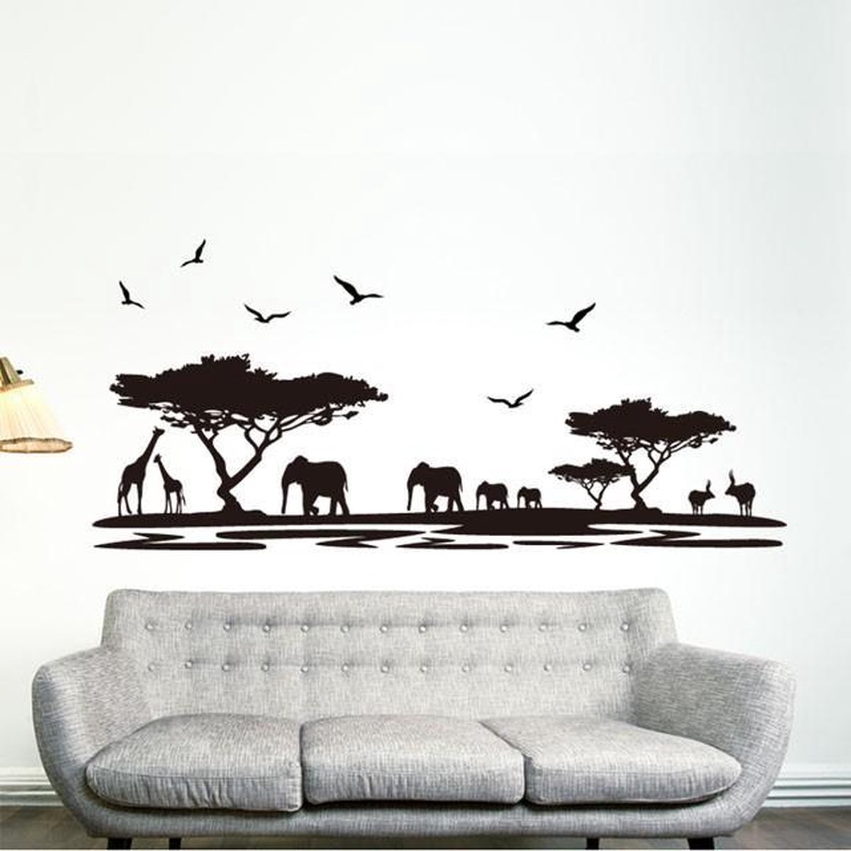 Muursticker safari 160x75