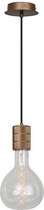 No.1 hanglamp E40 met bruin strijkijzersnoer