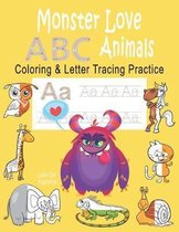 Monster Love ABC Animals Coloring & Letter Tracing Practice