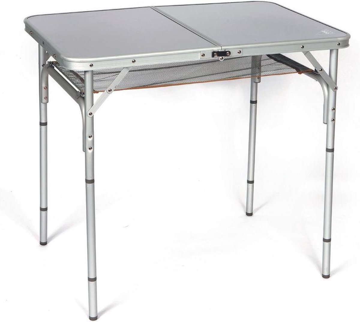 Camp-Gear - Table De Camping Pliante Economy - 60 X 40 Cm, Plateau MDF, Cadre Acier, Stabilisateurs Inclus