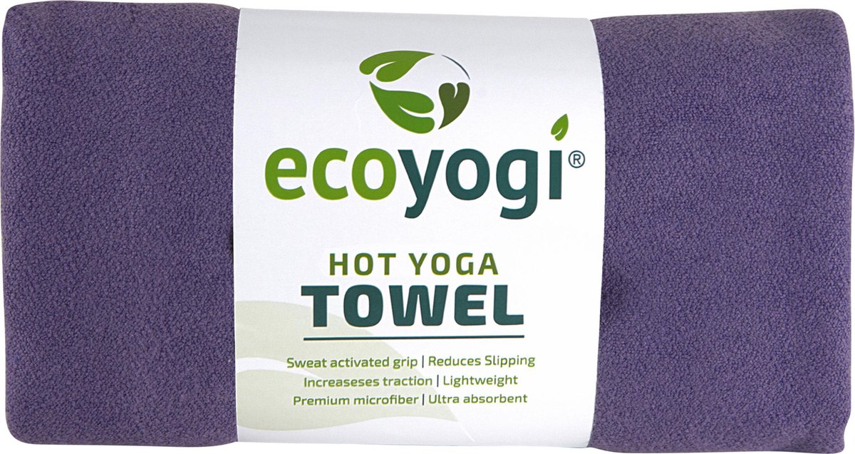 Ecoyogi Hot yoga handdoek - Paars