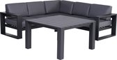 Garden Impressions - Cube lounge diningset met tafel- aluminium - carbon black