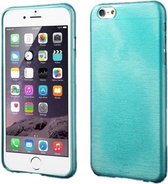 TPU Geborstelde Softcase iPhone 6(s) plus - Blauw