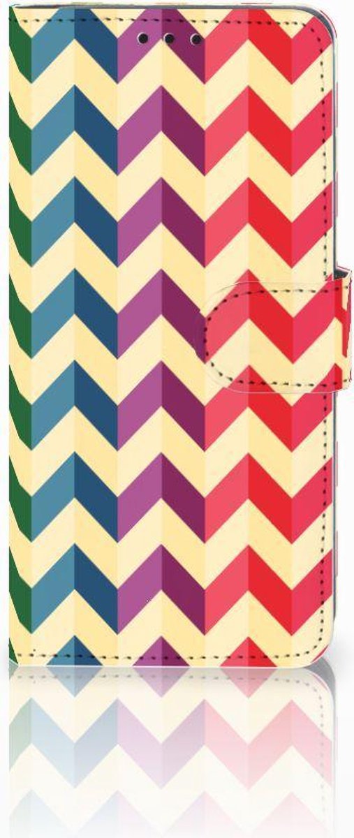 Book Case voor Huawei P30 Pro Telefoon Hoesje Zigzag Multi Color
