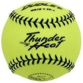 Dudley 4E-203Y Softball Practice Ball Thunder Heat - Yellow - 12 inch