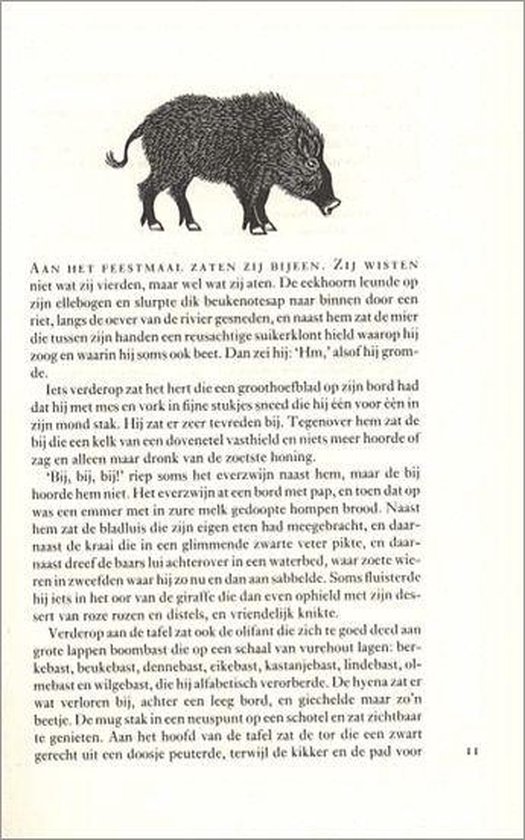 Illustratie van een wild zwijn.