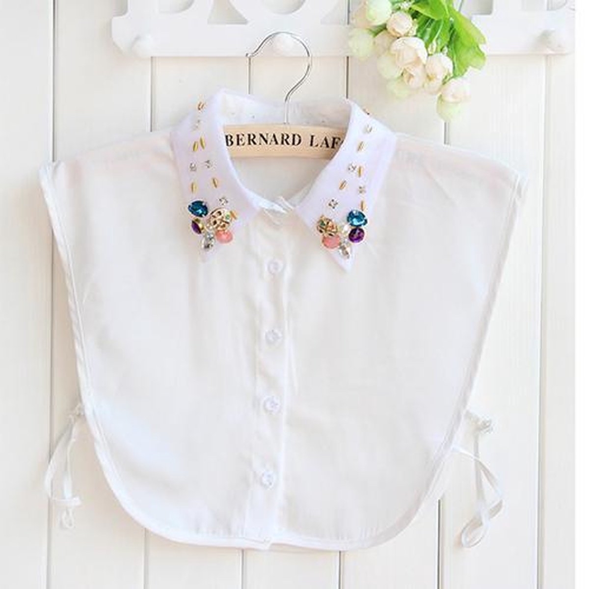 Diamond Blouse Kraagje Model 13 Wit Losse kraagjes voor onder
