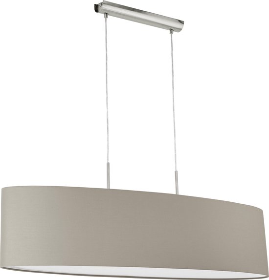Hanglamp - E27 - 100 cm - Taupe/Taupe | bol.com