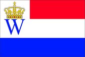Vlag kroning Koning Willem IV en Maxima der Nederlanden 100x150cm