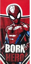 Spiderman Strandlaken Born Hero - 70x140 - Red