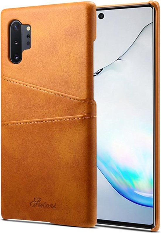 Samsung Galaxy Note 10 Plus hoesje (Note 10+), Lederen hardcase met voor... | bol.com