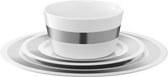 LSA Space Ontbijtset - Porselein - Wit/Platina
