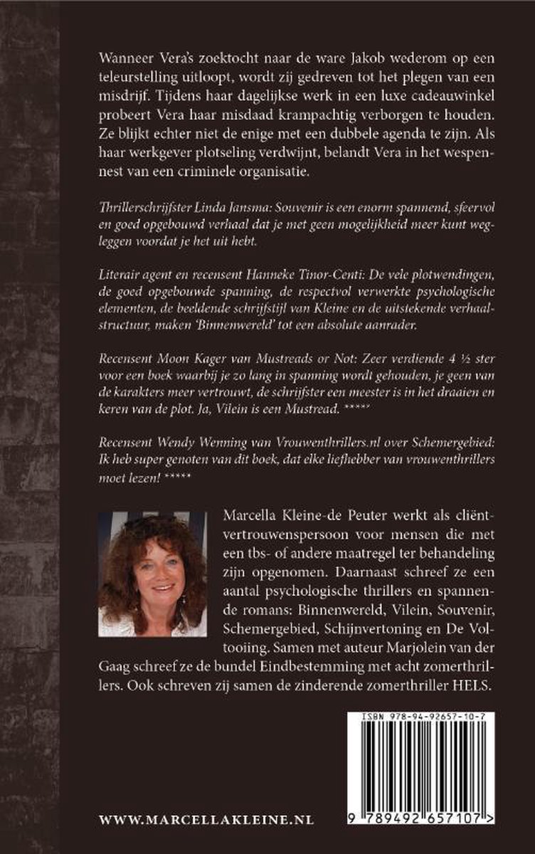 In het verborgene - back cover